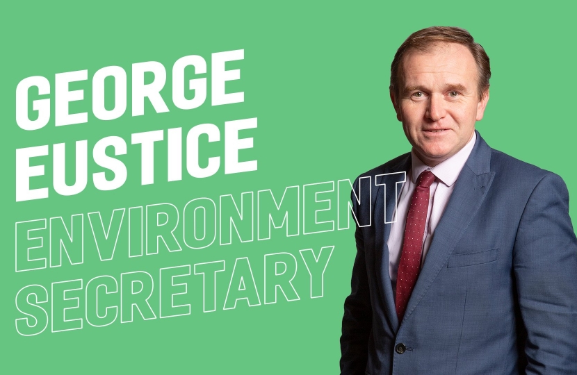 George appointed Secretary of State at Department for Environment, Food and Rural Affairs