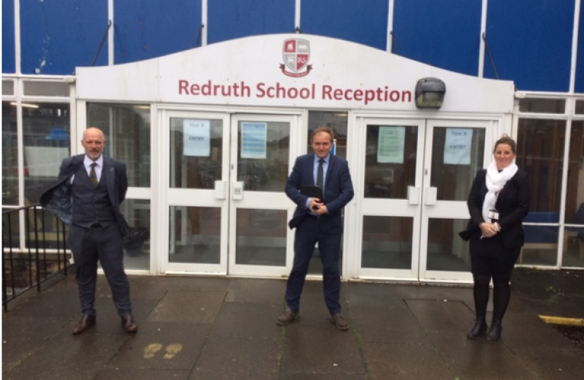 George Visits Redruth School