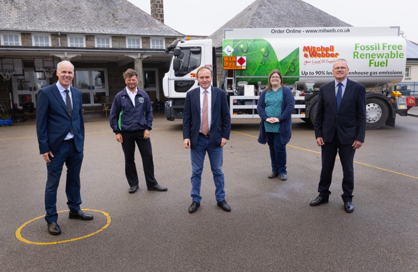 George Visits Gwinear Primary School