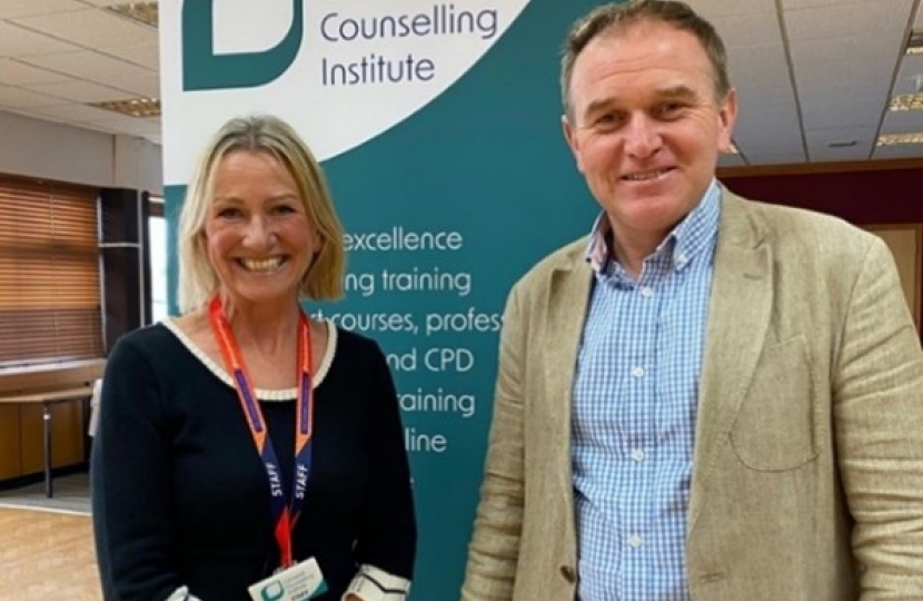 George welcomes the launch of the new Cornwall Counselling Institute