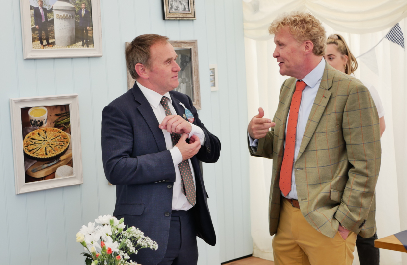 George Welcomes the PM to the Royal Cornwall Show