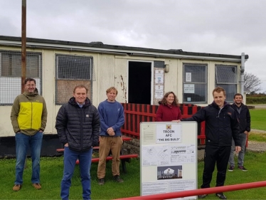 George visits Troon Football Club